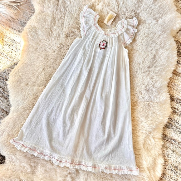 ✨Last Chance💋✨K🌹✨DÔEN ‘Clarita’ Heirloom Organic Cotton Nightgown Salt Girl 12 - Picture 5 of 17